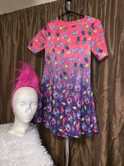 Trolls dress Halloween costume size 10-12