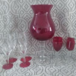 Vintage Elegant Bar/liquor Glassware Set