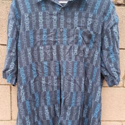 Mens Button Down Shirt Size LG