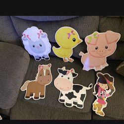 Cowgirl Birthday Party Cut Outs