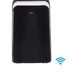 Midea 10,000 BTU (13,500 BTU ASHRAE) 115V Smart Portable Air Conditioner with Remote, Covers up to 450 Sq. ft., MAP10S1WBL, Black