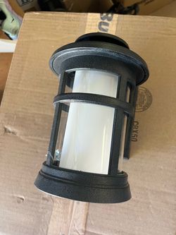 Black Outdoor Wall Lantern Light Fixture