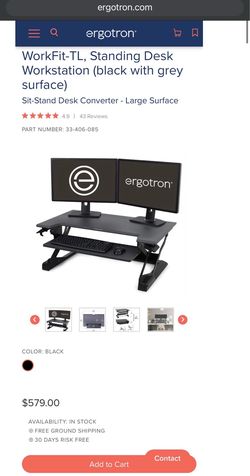 Ergotron Standing Desk Workstation (White)