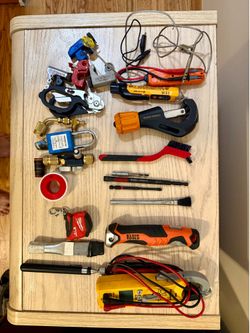 HVAC tools and tool bag