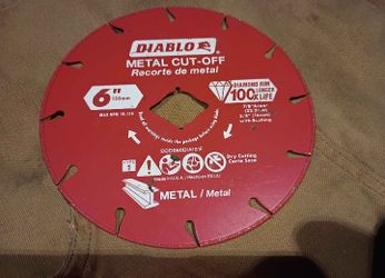 Diablo Diamond Metal Cut-Off Wheel 6in D X 7/8in