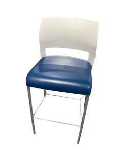 Steelcase Move Stool Chair With Leather Seat
