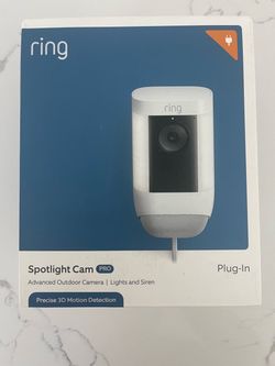 Ring spotlight pro camera (plug in)