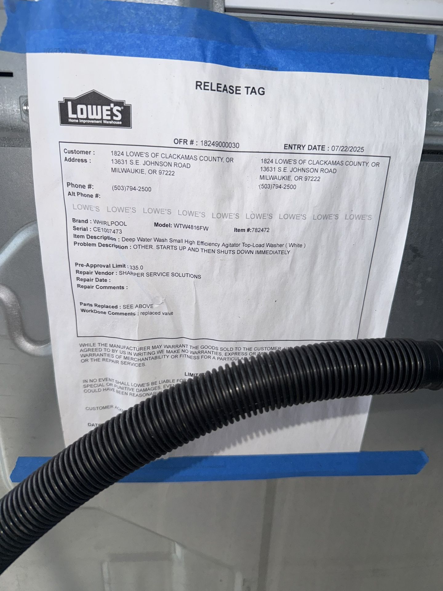 Whirlpool Washer