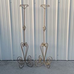 Beautiful Set Of 2 Pillar Stands