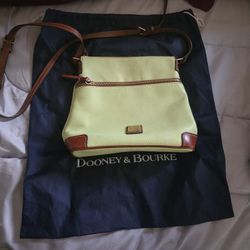 Pebbled Leather Dooney And Bourke Crossbody Bag.