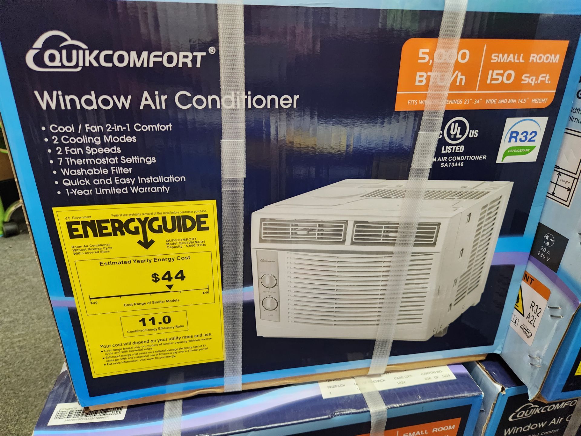 Quiet Comfort 5,000 BTU window air conditioner.