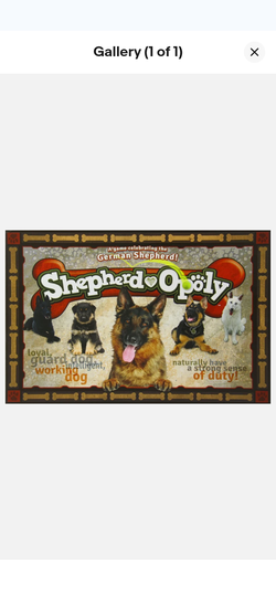 Late for the Sky German Shepherd-opoly Monopoly