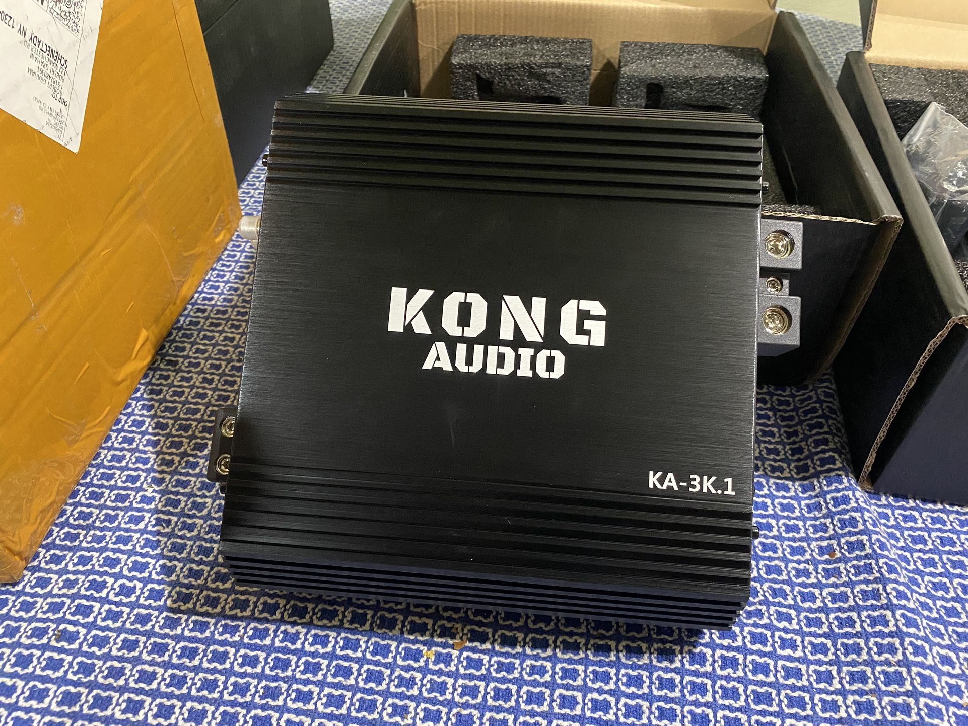 New Kong Audio 3000w Rms Full Range Mono Amplifier With Gain Knob Clip/Volt Meter $220 Each