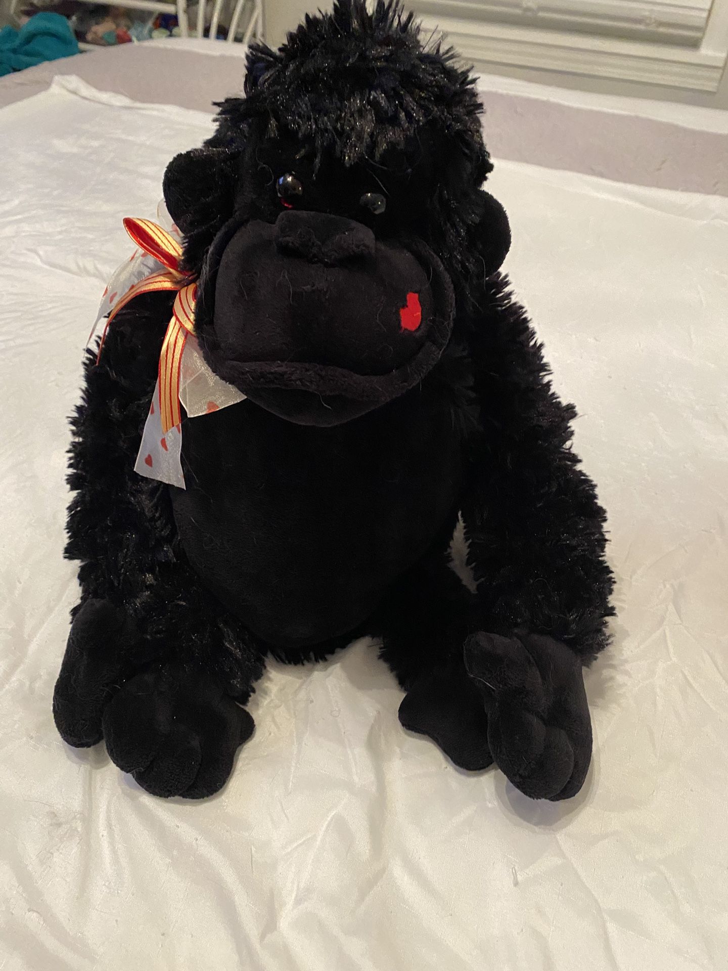 Valentine Black Gorilla Stuffed Animal