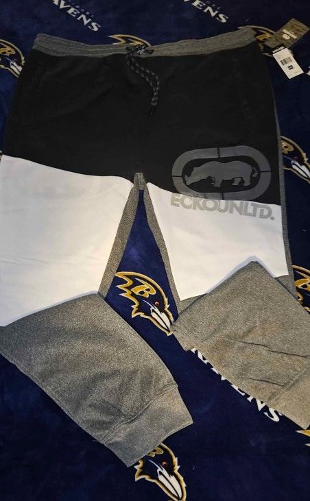 Ecko Unltd Men's Sweatpants Colorblock Fleece Jogger Size 2XL