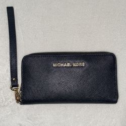 Black and gold Michael kors wallet With Wristlet 