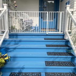 Extra Large Dog Gate With Latched Entrance