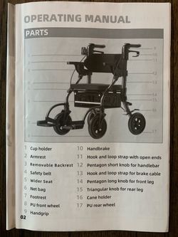 Transport Chair/Rollator large