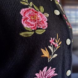 Cinq a Sept Embroidered Sweater with Embellishments