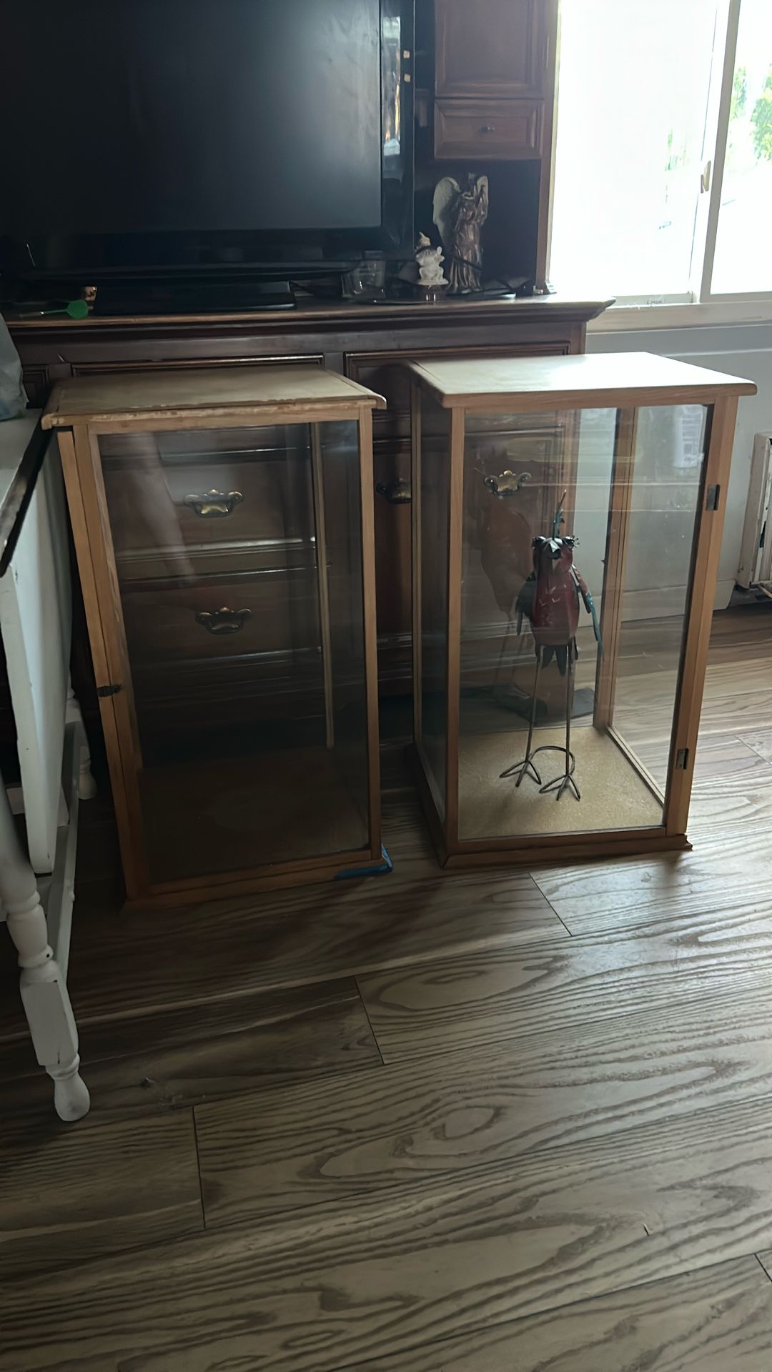 Wooden Glass display cases