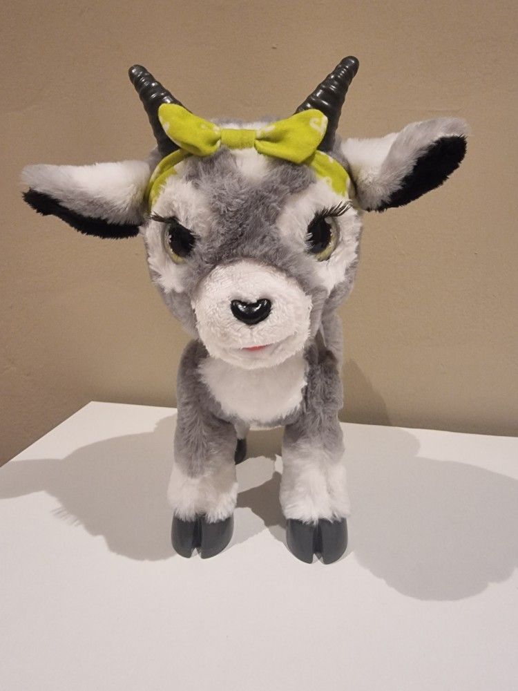 Furreal Daisy The Yoga Goat Interactive Toy 11" Kids Toy Plush Only The Goat No Bottle