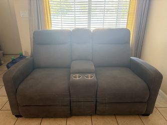 Grey Reclinable Sofa/Couch