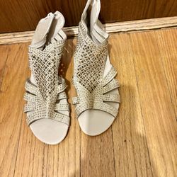 Sparkling Gold Flat Sandals 