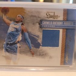 2010 Panini STUDIO " CARMELO ANTHONY"  Fabric Card Number 146/249