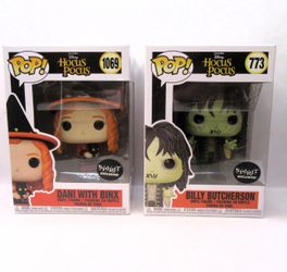 Funko Pop! Disney's Hocus Pocus: Dani #1069 and Billy #773 -Lot of 2
