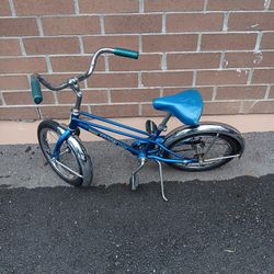 1960's original schwinn pixie blue bike with 16x1.75 tires 
