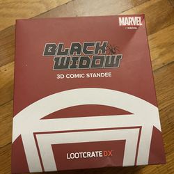 Loot Crate Exclusive Marvel's Black Widow 3D Comic Action Figure Standee #1 New