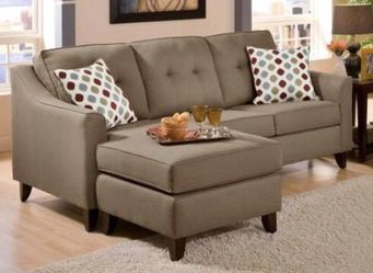 New sofa with chaise attached! Sofa couch and Loveseat set sectional Saves Here