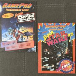 Lot of 2 GamePro Strategy Guides Super Star Wars 1993 & 1994 Empire Strikes Back