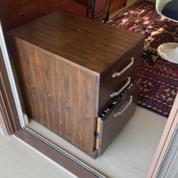 Vintage Mcm File Cabinet 