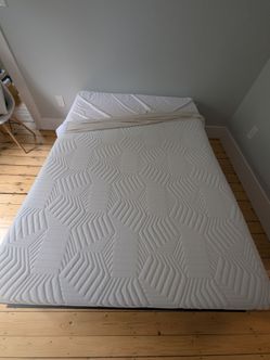 Full size bedframe and mattress