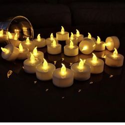 Battery Operated Tealight Candles (1.4”Hx1.4”Wx1.1”D) (16 in total) $10 for ALL
