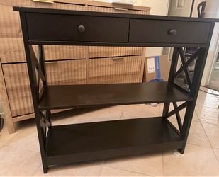 Entry table dark brown