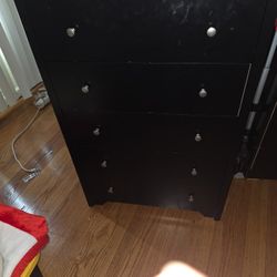 2 Dressers And Corner Curio and Small Recliner 