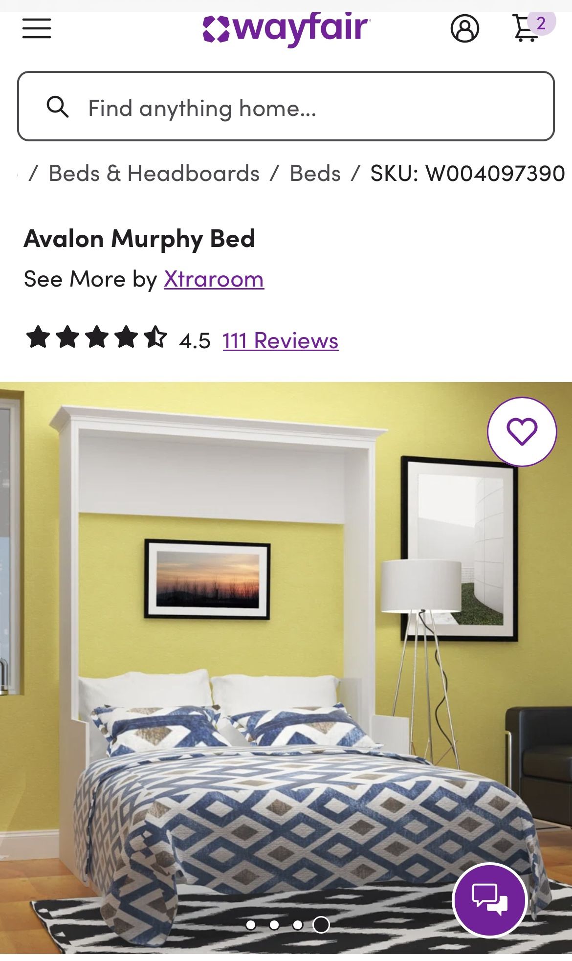 Murphy bed desk