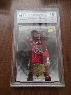2009-10 Upperdeck MJ Legacy Collection Gold #41 Michael Jordan Gem Mint 10