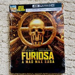 Furiosa: A Mad Max Saga Steelbook 4K Ultra HD (New)