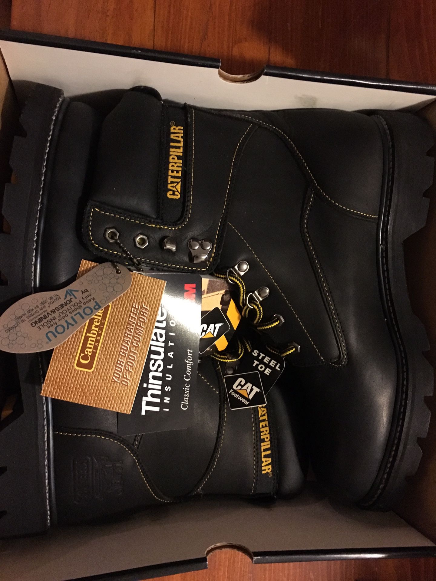 Brand New Steel Toe Thinsulate Work Boots - Catepillar Brand