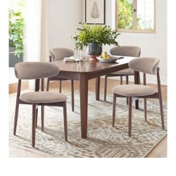 COLAMY Wooden Dining Chairs Set Of 4