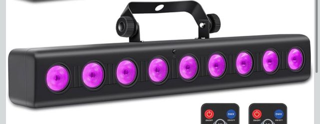 LED Stage Light Bar,50W LED 4in1 RGBW DJ Lights Bar with Remote Control Sound Activated DMX Stage Lighting Uplight