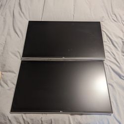 (2) LG 32BK50Q-WB 32" Monitors