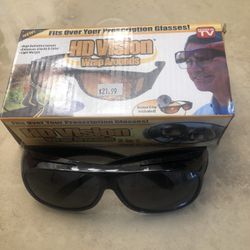  HD Vision Wrap around Sun Glasses New