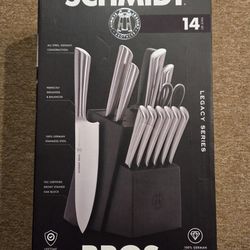 Schmidt Bros Legacy Cutlery Knife Block 14 Piece Set NEW