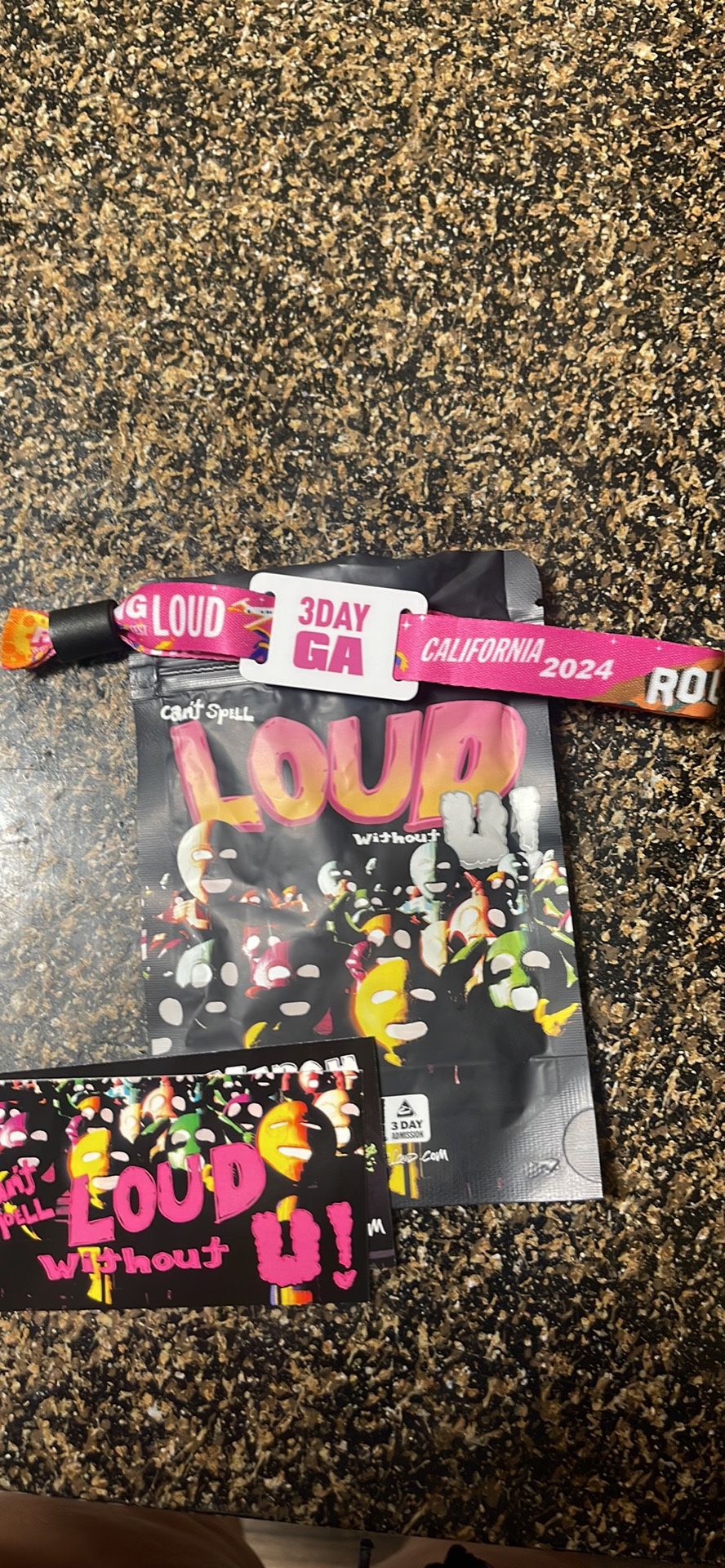 Rolling Loud GA 2024 Wristband CA