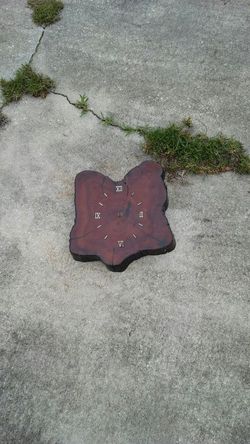 Nice. Cypress tree clock face. W. Numbers. On. It. Missing clock. Movement