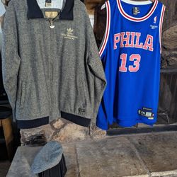 Incredibly Rare Limited Edition Adidas Numbered /500 Wilt Chamberlain 100 Point Game Wool Coat